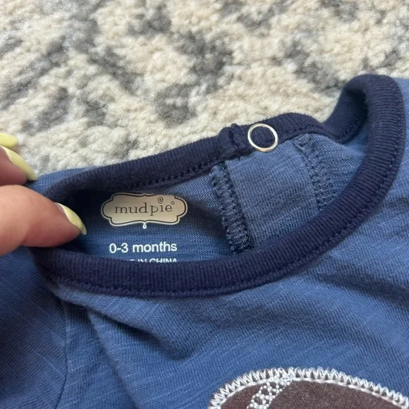 Mudpie football matching outfit size 0-3 months - Picture 2 of 7